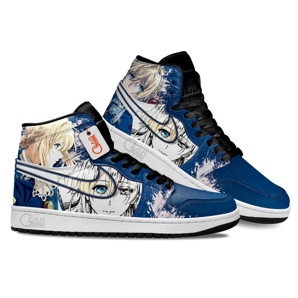 Ideafootwear Violet Evergarden AJ1 High Sneakers Shoes For Men And Women