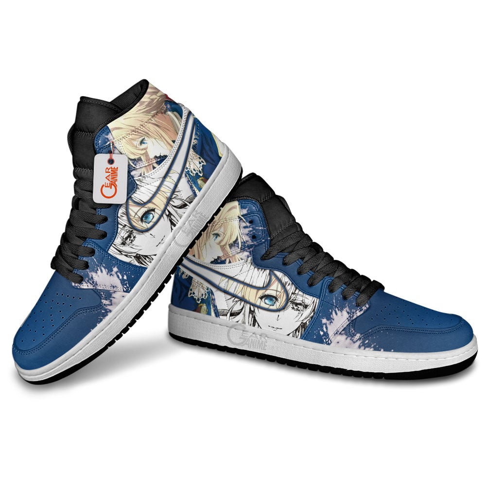 Ideafootwear Violet Evergarden AJ1 High Sneakers Shoes For Men And Women
