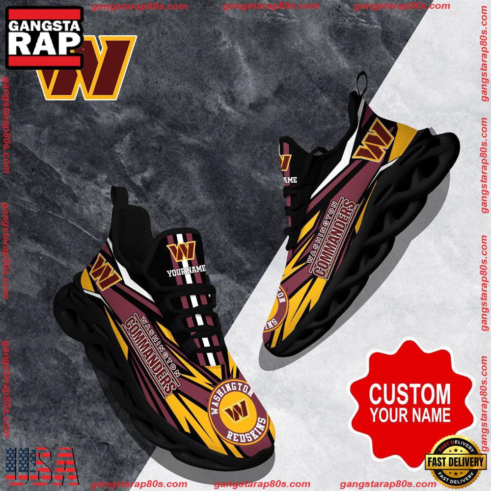Ideafootwear Washington Commanders Max Soul Shoes Sneakers For Men And Women