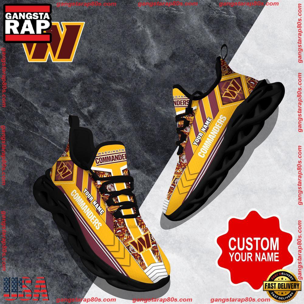 Ideafootwear Washington Commanders Max Soul Shoes Sneakers For Men And Women