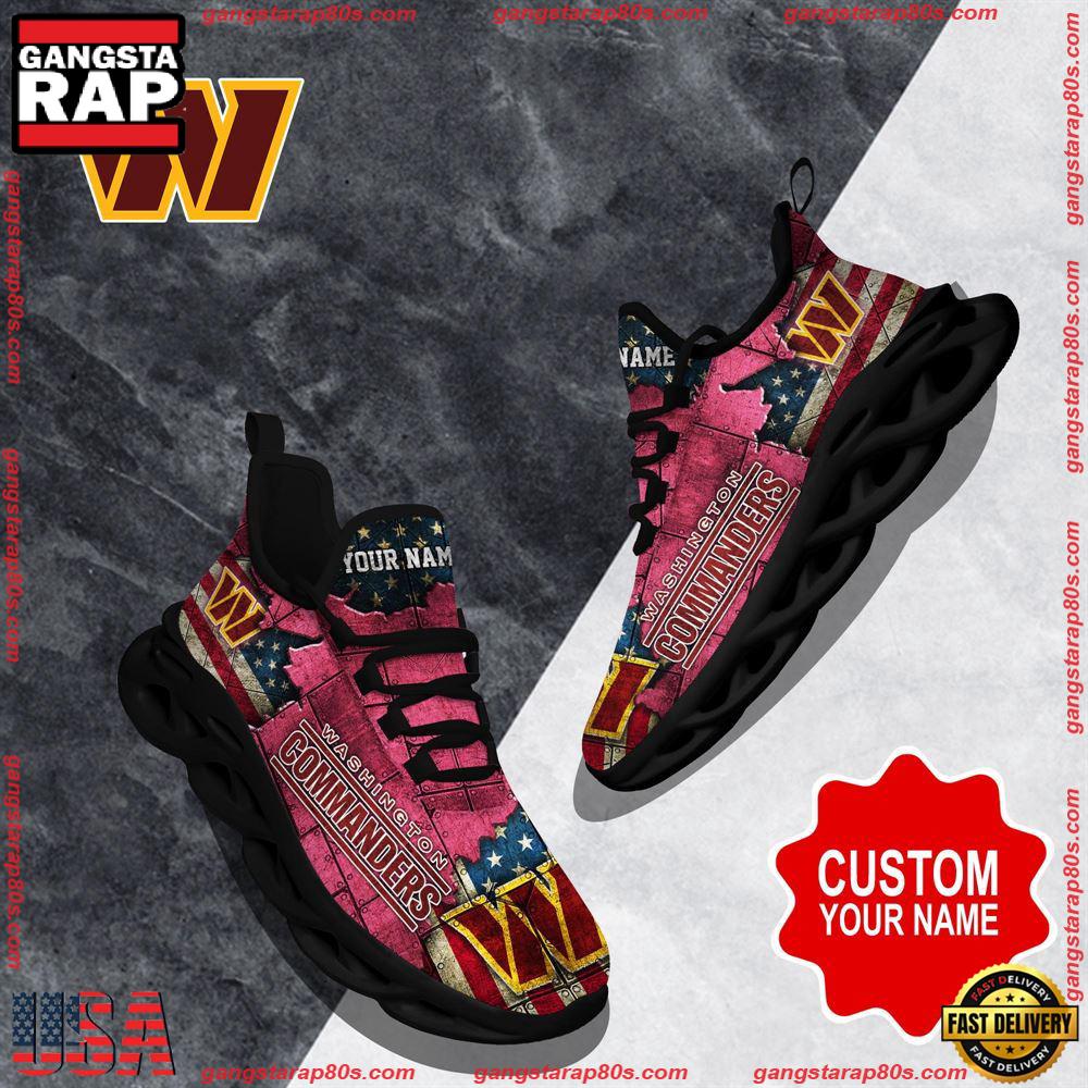 Ideafootwear Washington Commanders Max Soul Shoes Sneakers For Men And Women