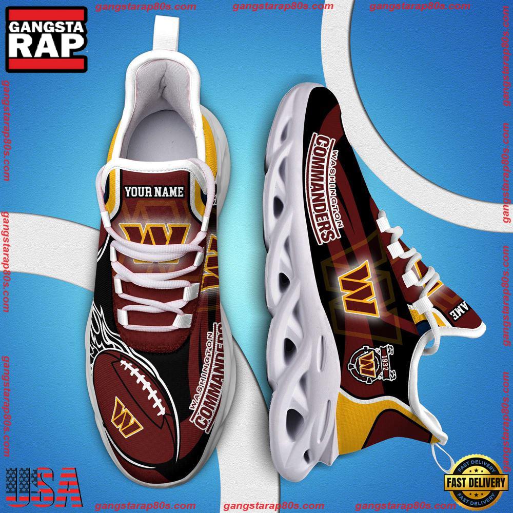 Ideafootwear Washington Commanders Max Soul Shoes Sneakers For Men And Women