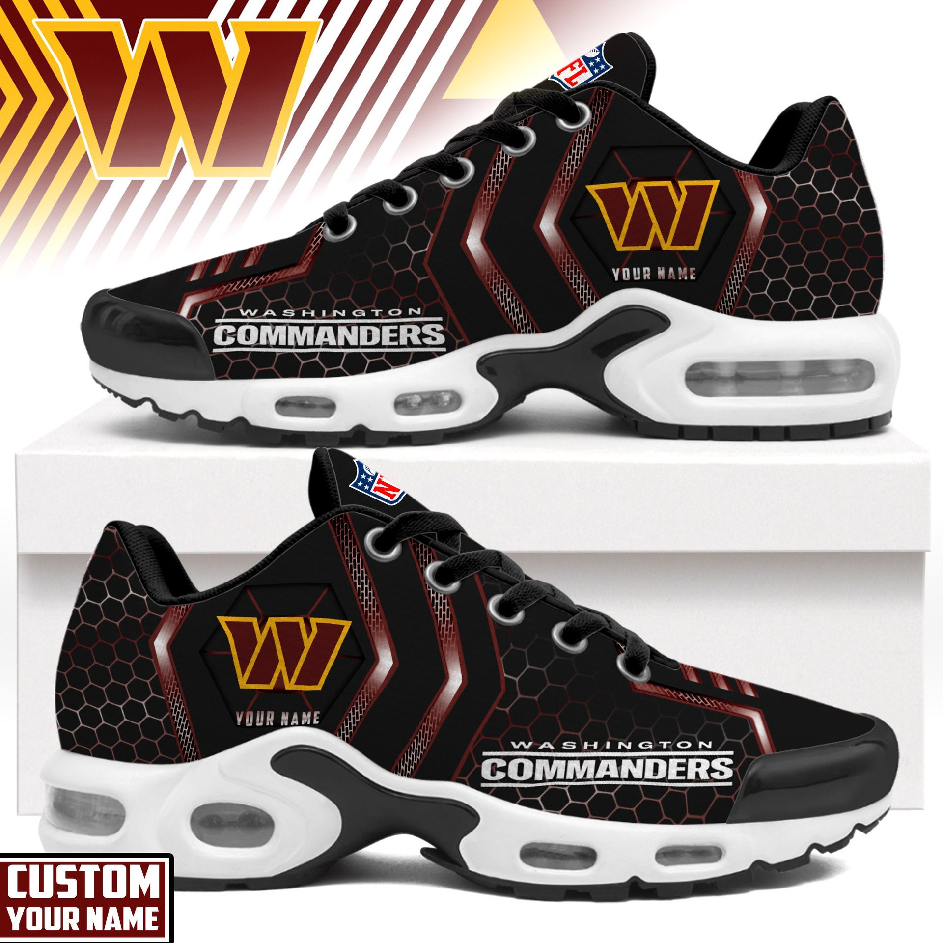 Ideafootwear Washington Commanders TN Shoes Sneakers For Men And Women