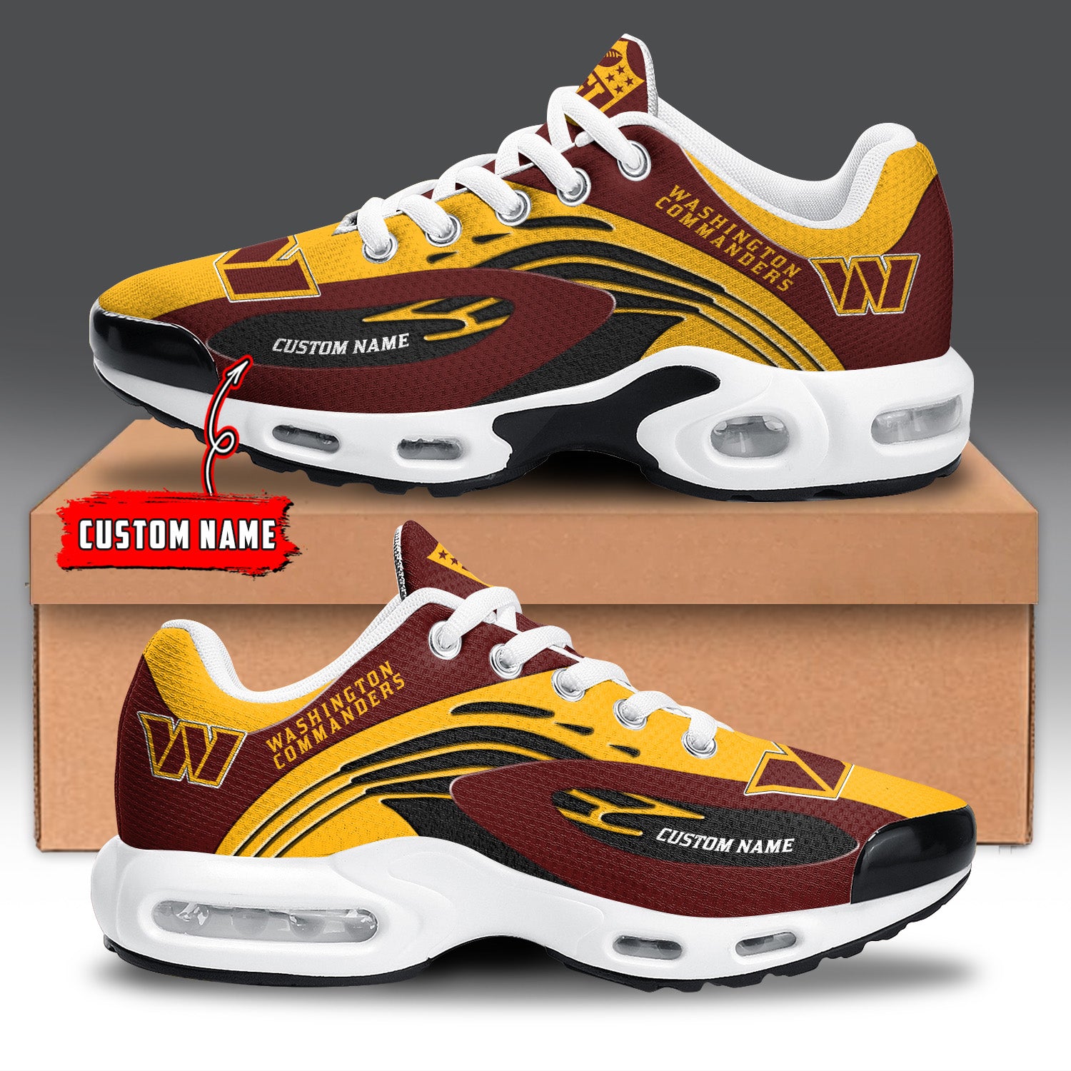 Ideafootwear Washington Commanders TN Shoes Sneakers For Men And Women