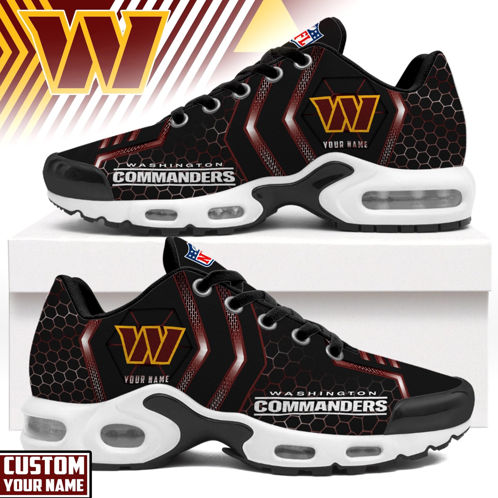 Ideafootwear Washington Commanders TN Shoes Sneakers For Men And Women