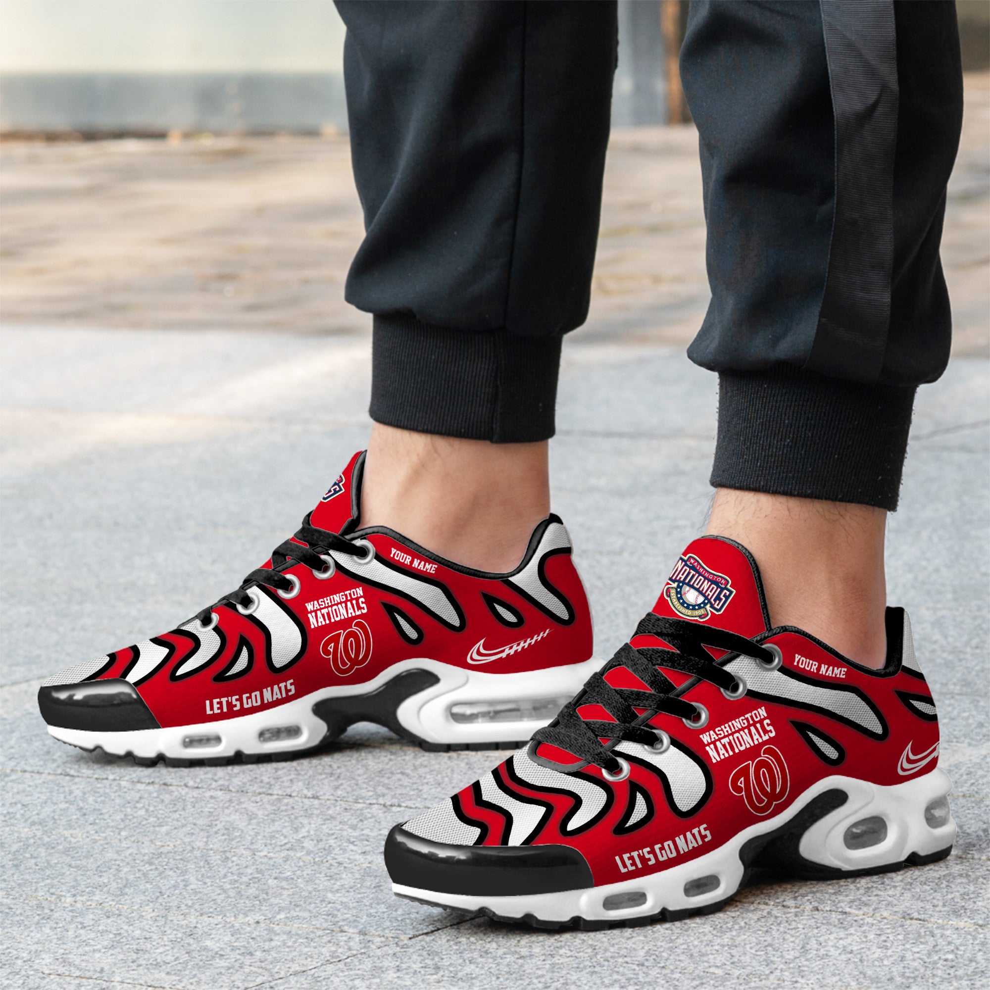 Ideafootwear Washington Nationals TN Shoes Sneakers For Men And Women