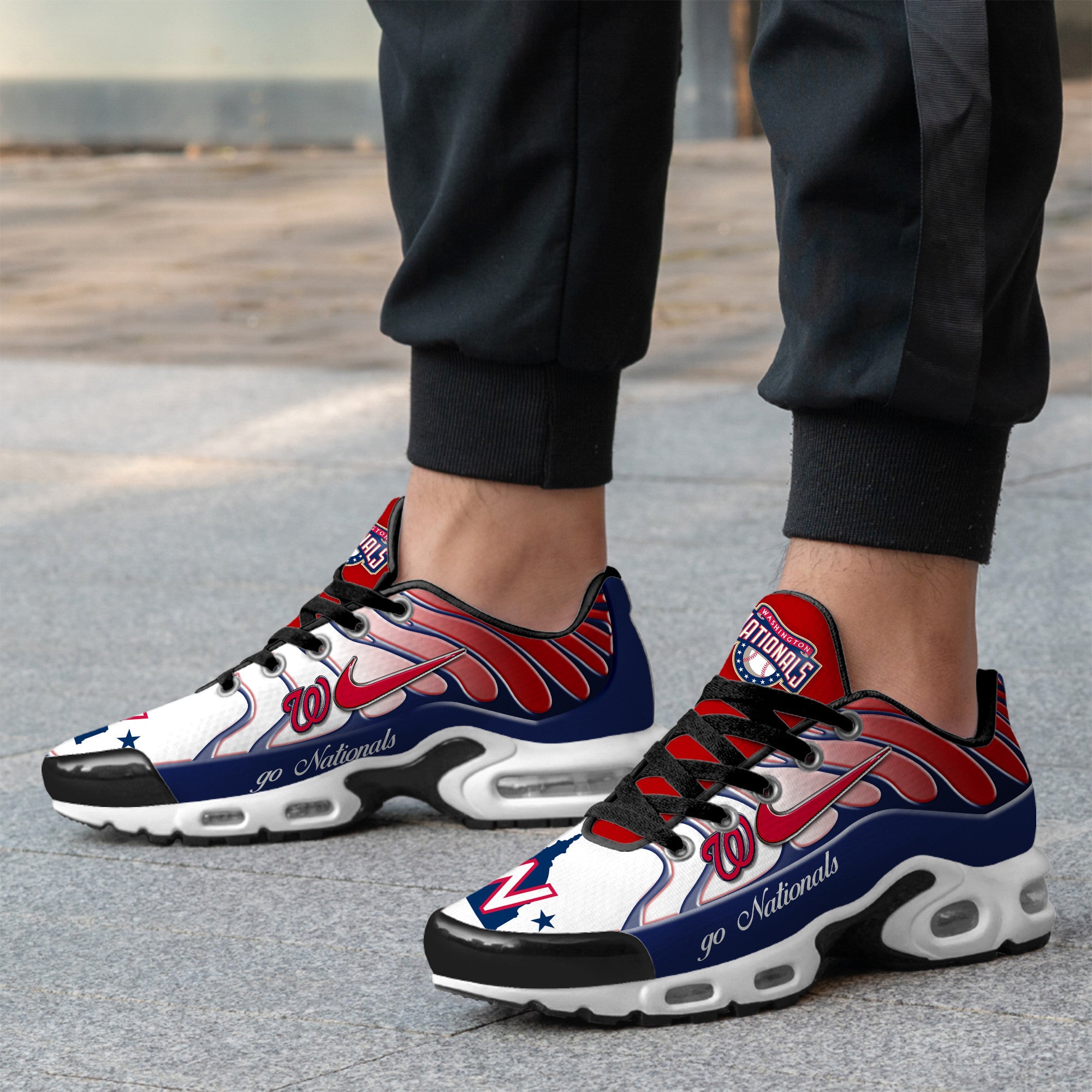 Ideafootwear Washington Nationals TN Shoes Sneakers For Men And Women