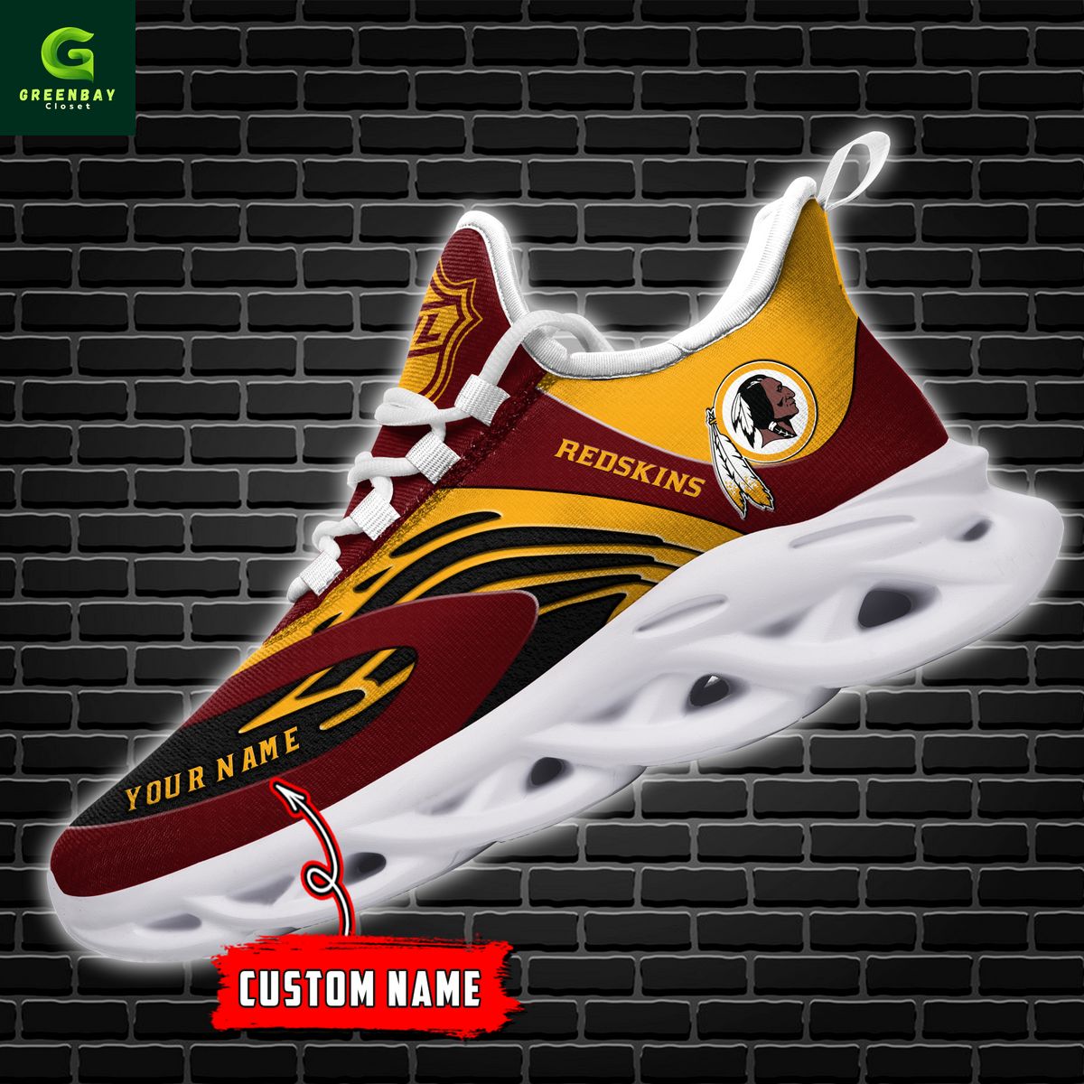 Ideafootwear Washington Redskins Max Soul Shoes Sneakers For Men And Women