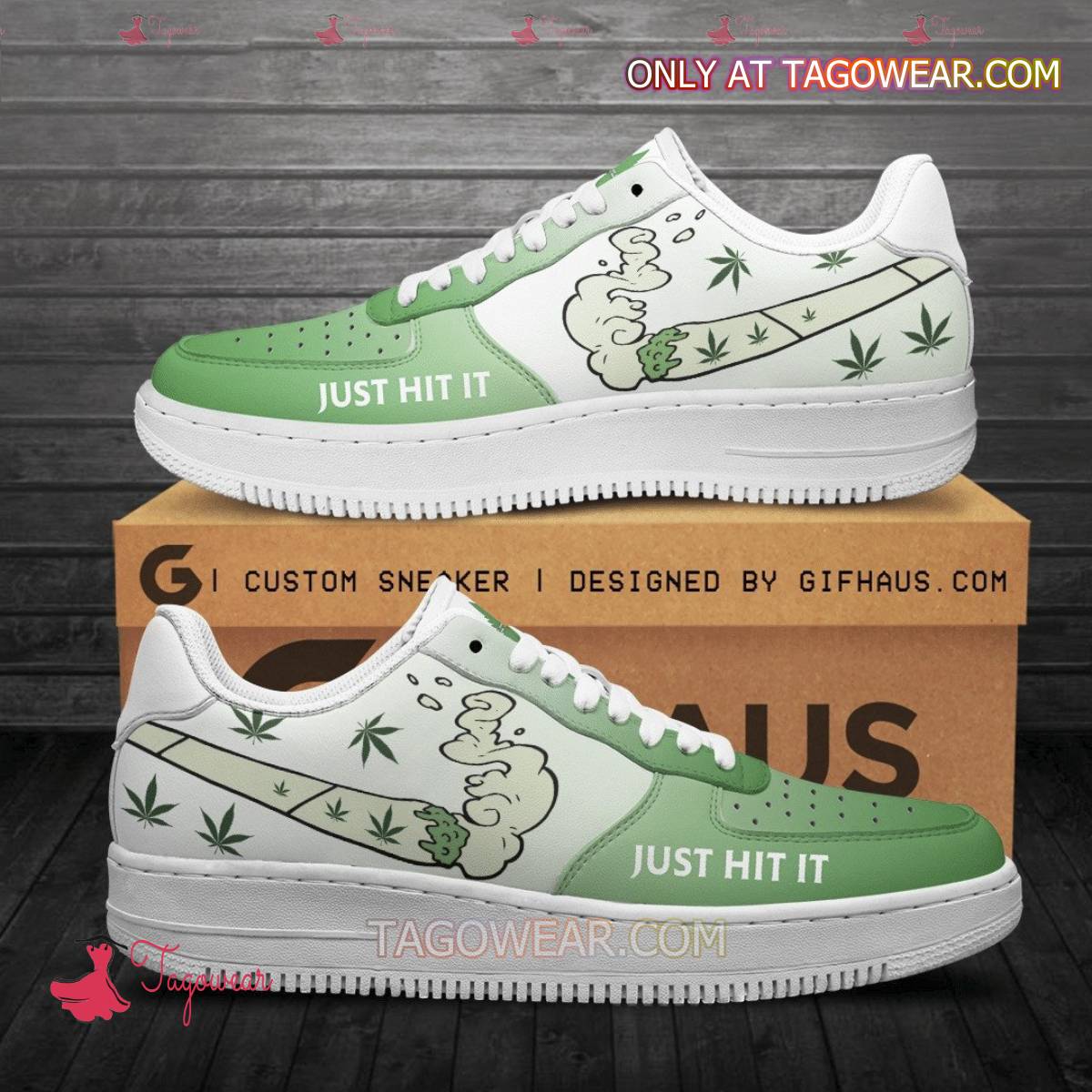 Ideafootwear Weed 420 Air Low-Top Sneakers Shoes For Men And Women 1
