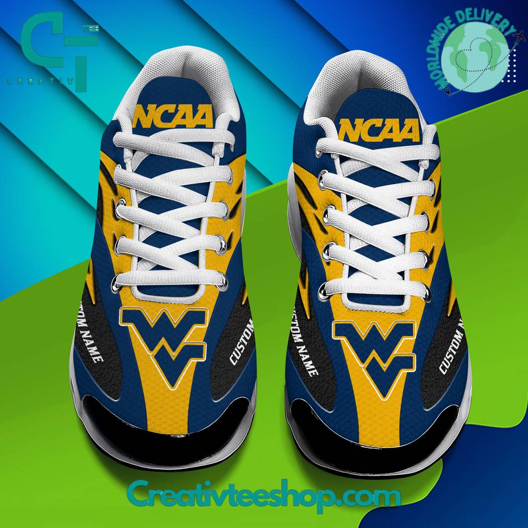 Ideafootwear West Virginia Mountaineers TN Shoes Sneakers For Men And Women