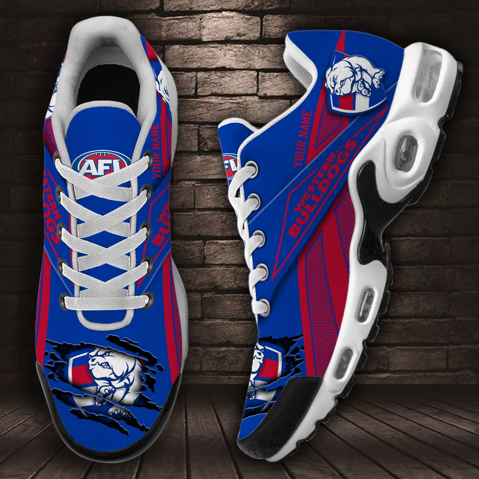 Ideafootwear Western Bulldogs TN Shoes Sneakers For Men And Women