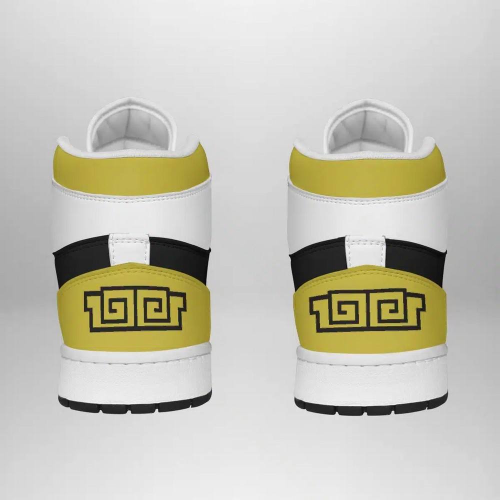Ideafootwear White Ranger AJ1 High Sneakers Shoes For Men And Women
