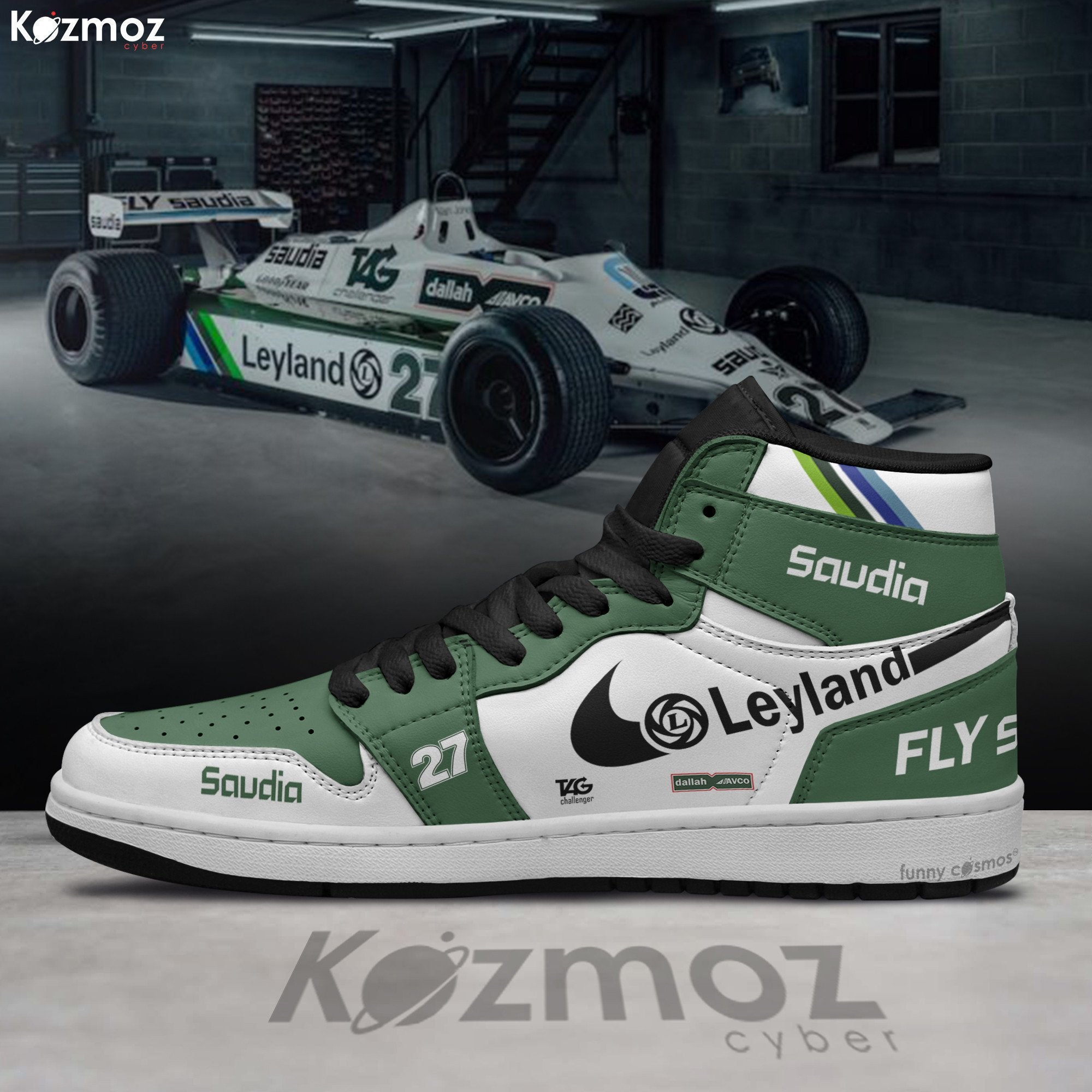 Ideafootwear Williams Alan Jones AJ1 High Sneakers Shoes For Men And Women
