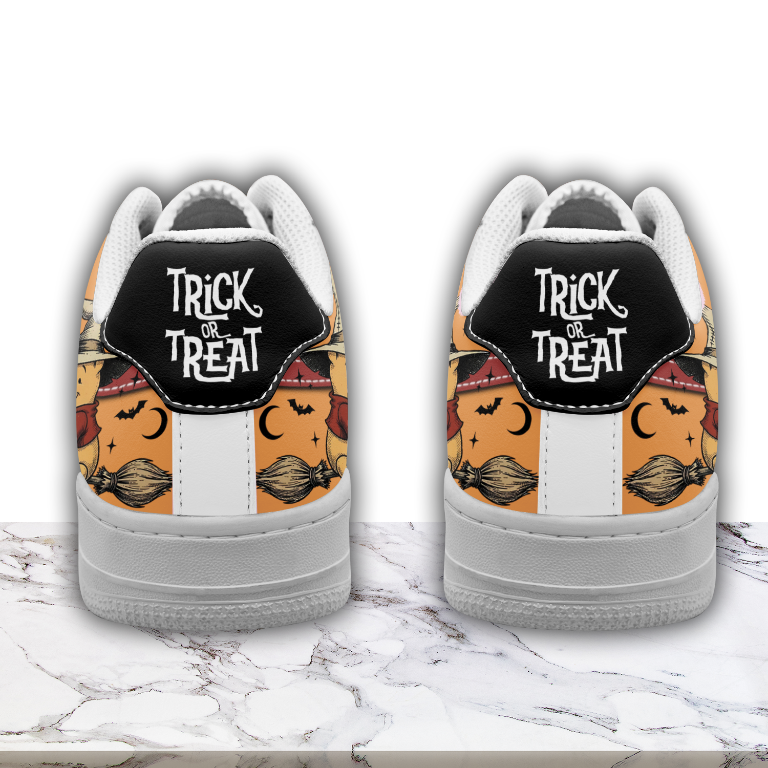 Ideafootwear Winnie The Pooh x Halloween Air Low-Top Sneakers Shoes For Men And Women 3