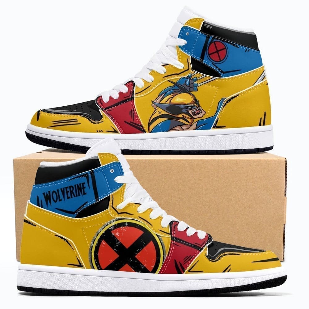 Ideafootwear Wolverine AJ1 High Sneakers Shoes For Men And Women