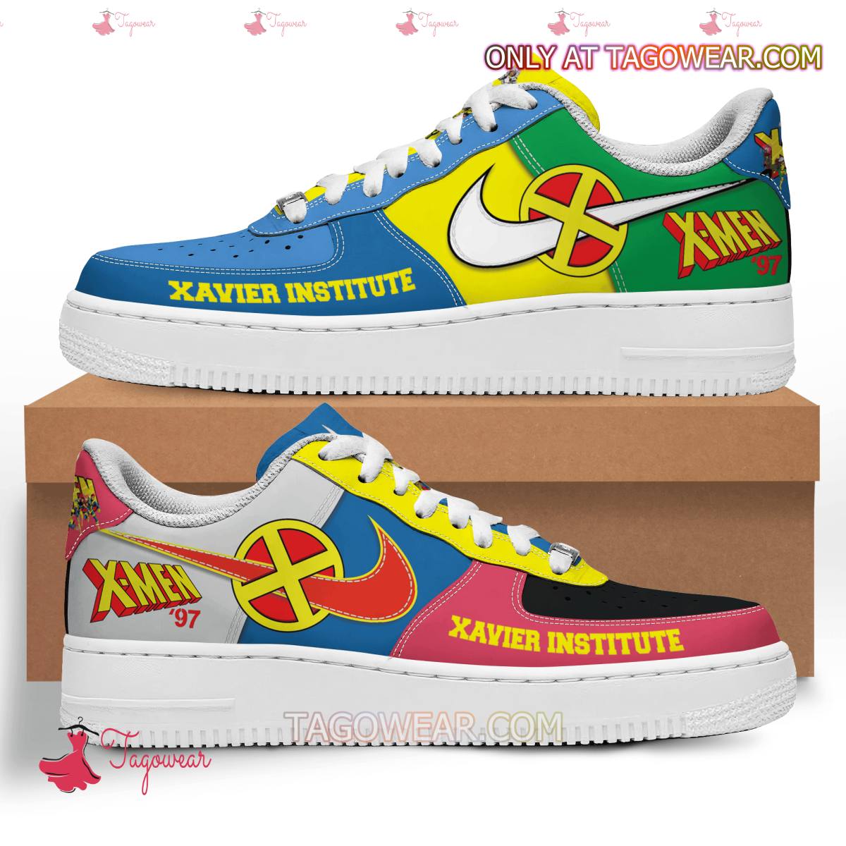 Ideafootwear X-men '97 Air Low-Top Sneakers Shoes For Men And Women 1