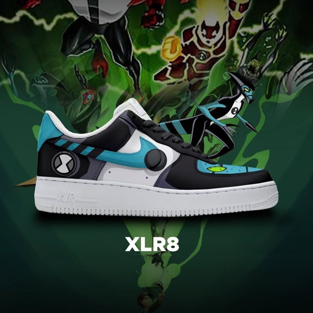 Ideafootwear XLR8 Ben 10 Air Low-Top Sneakers Shoes For Men And Women 1