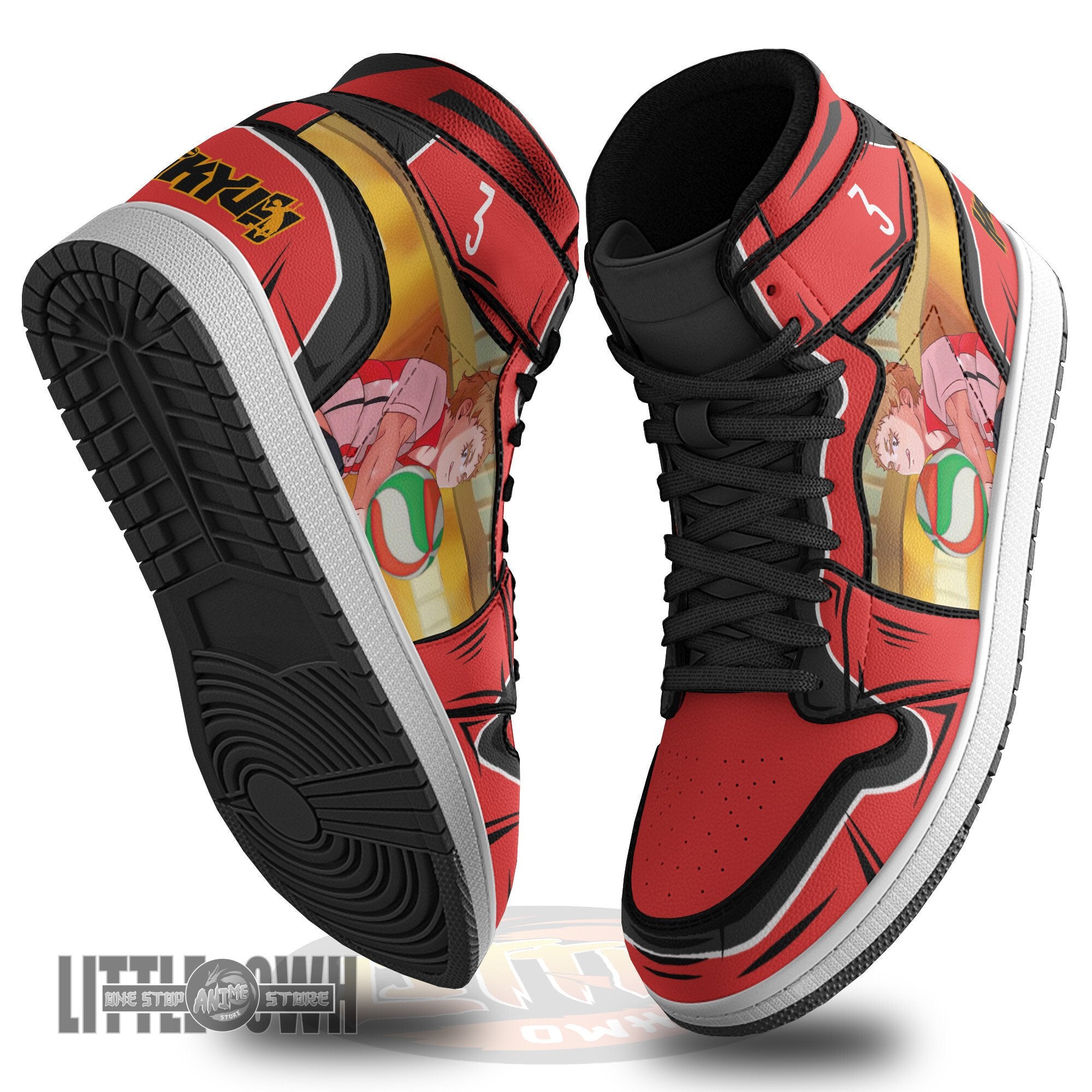 Ideafootwear Yaku Morisuke Nekoma AJ1 High Sneakers Shoes For Men And Women