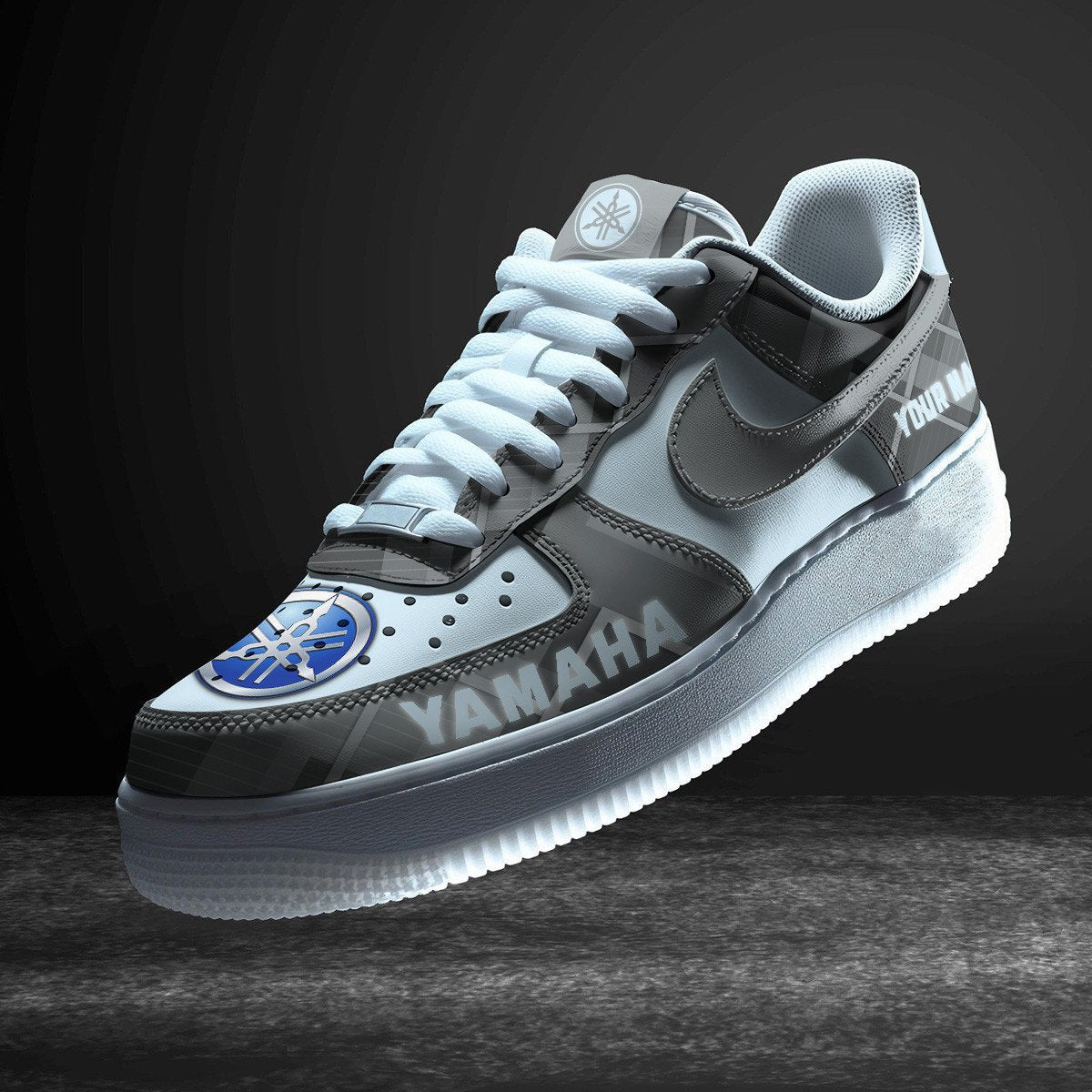 Ideafootwear Yamaha Blue Air Low-Top Sneakers Shoes For Men And Women 1