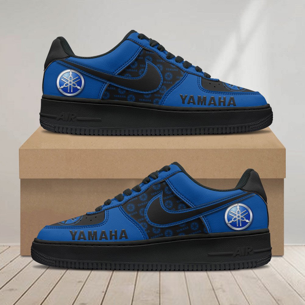 Ideafootwear Yamaha Blue Air Low-Top Sneakers Shoes For Men And Women 1