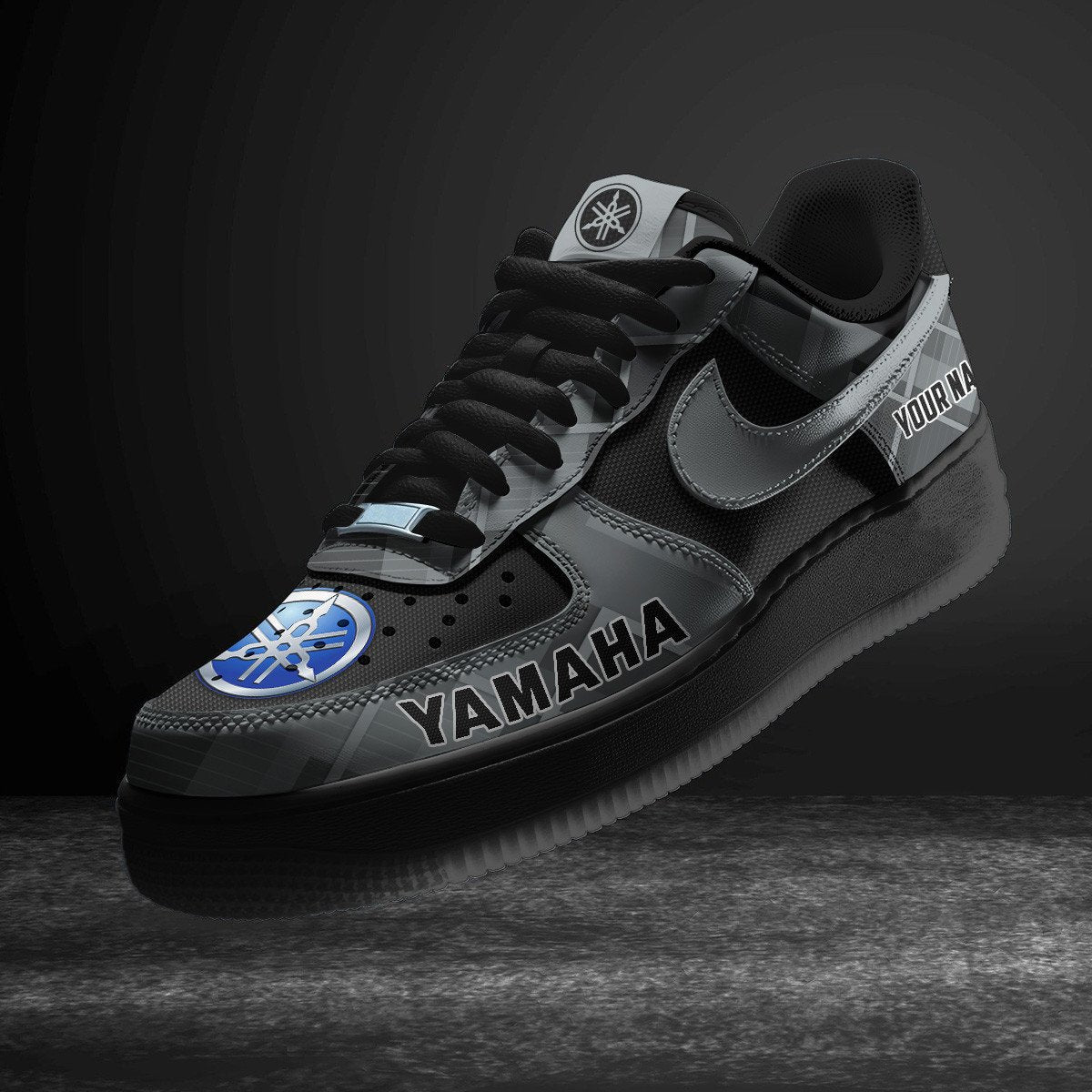 Ideafootwear Yamaha Blue Air Low-Top Sneakers Shoes For Men And Women 1
