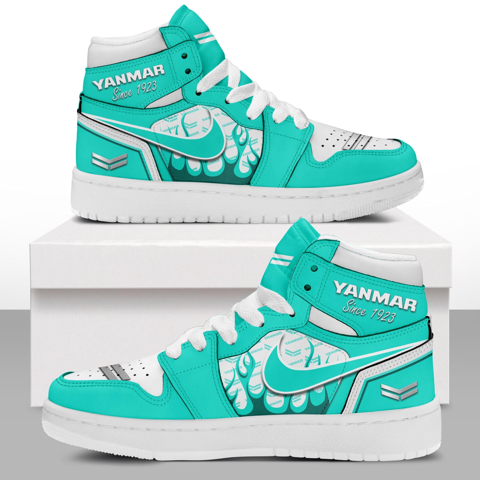 Ideafootwear Yanmar AJ1 High Sneakers Shoes For Men And Women