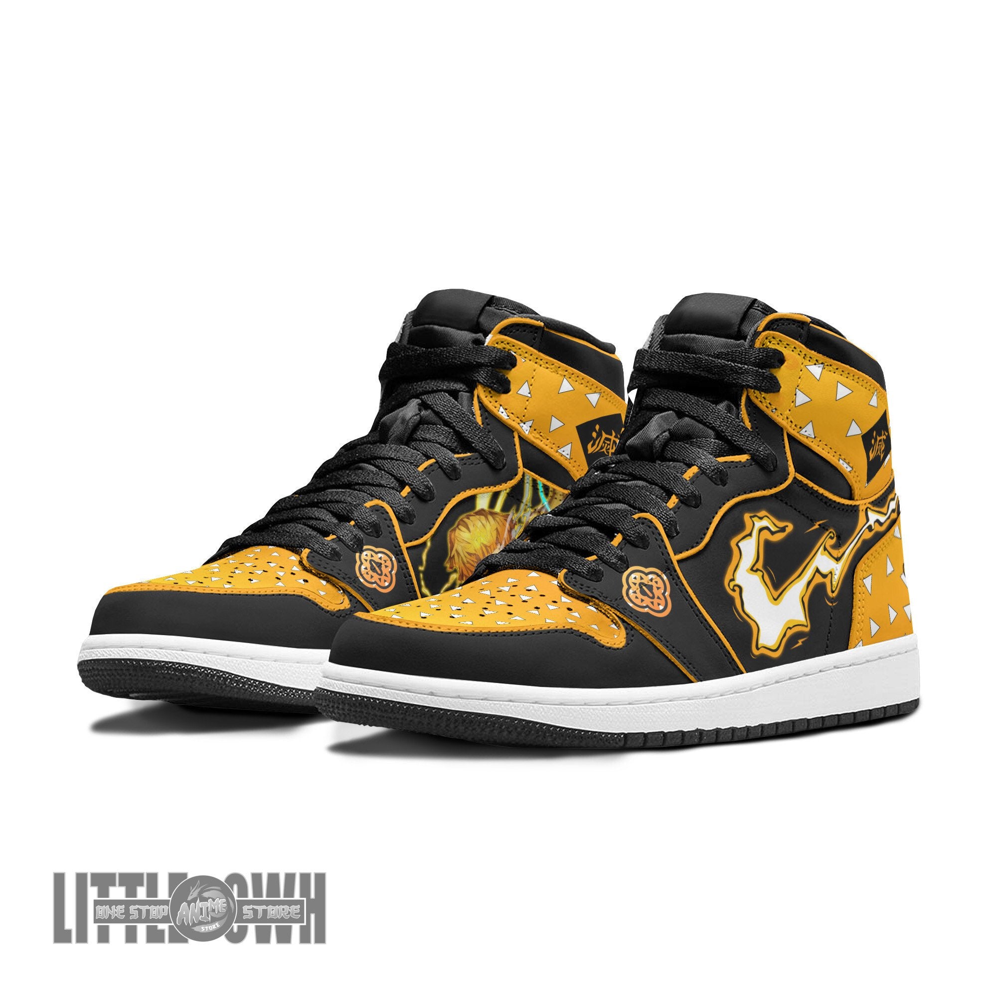 Ideafootwear Zenitsu AJ1 High Sneakers Shoes For Men And Women