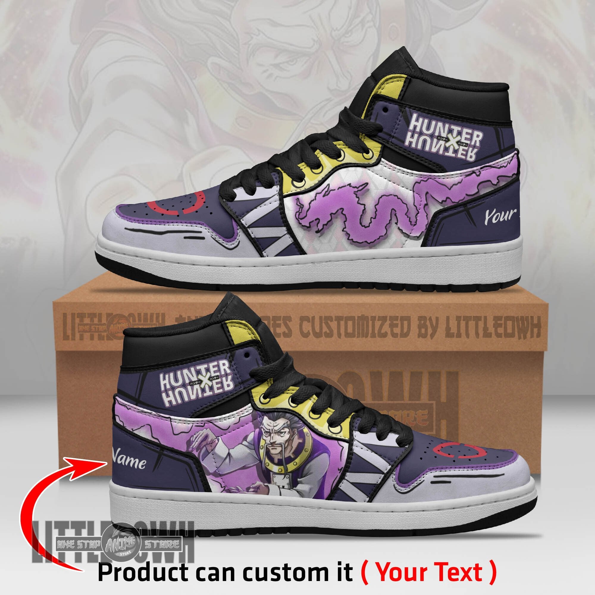 Ideafootwear Zeno Zoldyck AJ1 High Sneakers Shoes For Men And Women