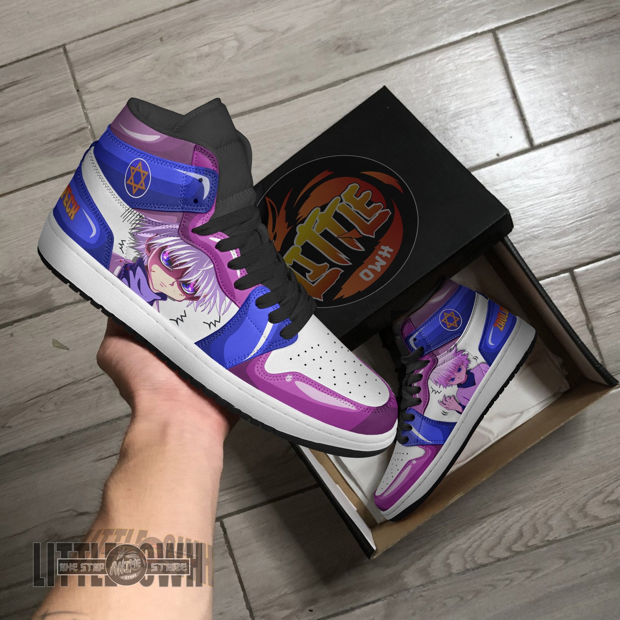 Ideafootwear Zoldyck AJ1 High Sneakers Shoes For Men And Women