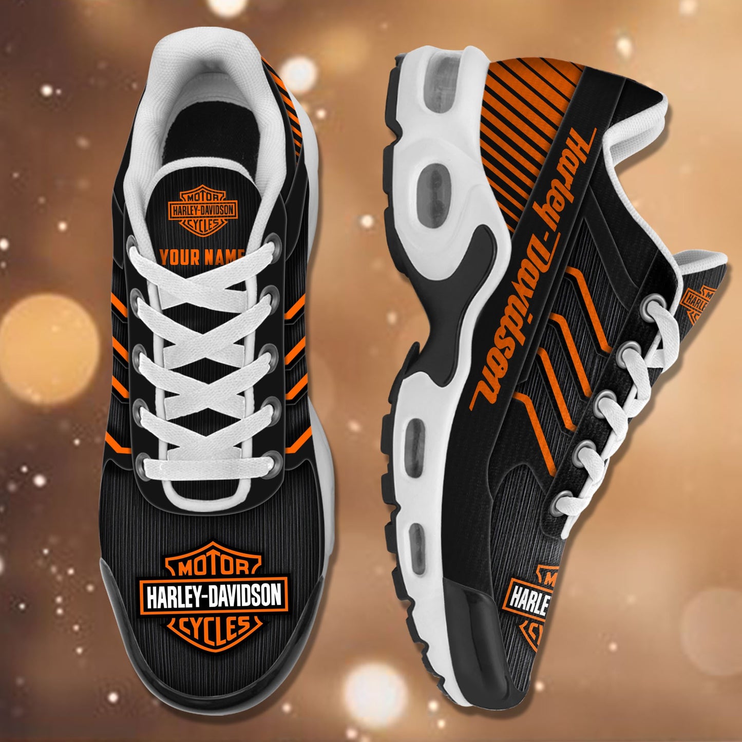Ideafootwear Harley-Davidson TN Shoes Sneakers For Men And Women