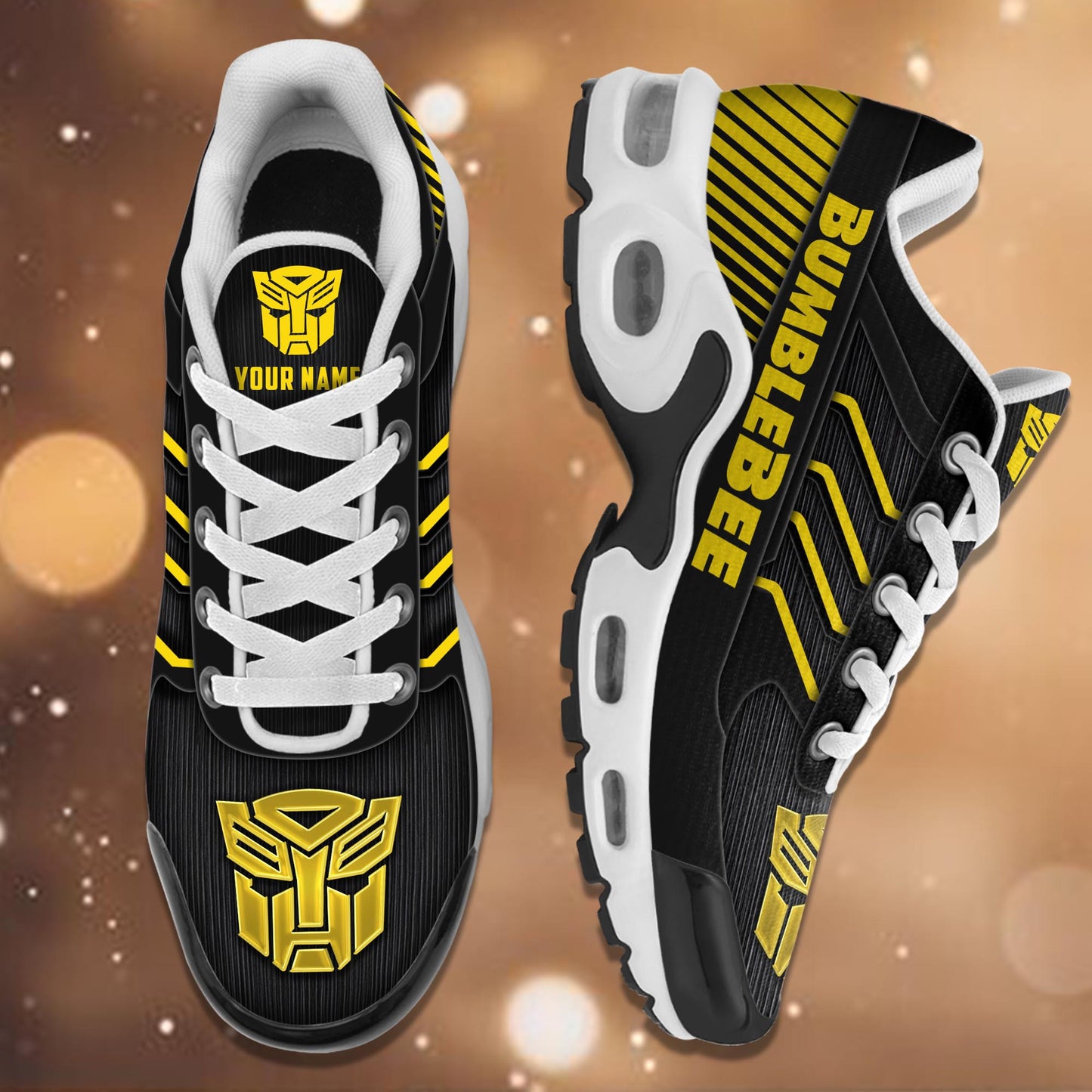 Ideafootwear Bumblebee TN Shoes Sneakers For Men And Women