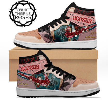 Ideafootwear A Court of Thorns and Roses AJ1 High Sneakers Shoes For Men And Women