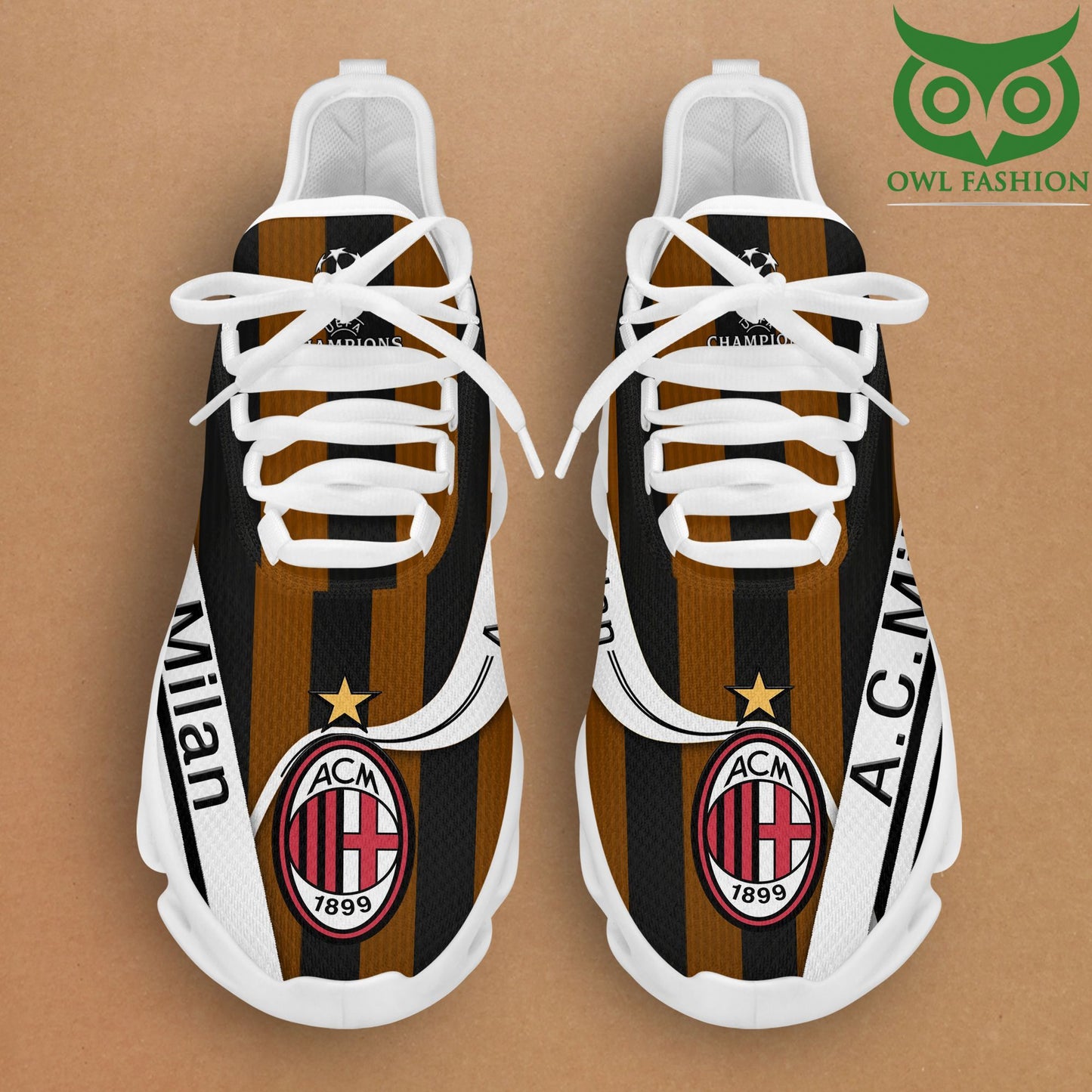 Ideafootwear AC Milan Max Soul Shoes Sneakers For Men And Women