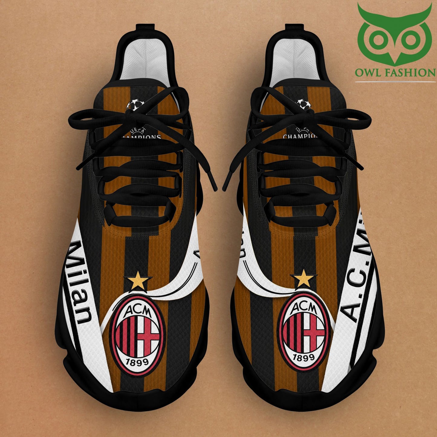 Ideafootwear AC Milan Max Soul Shoes Sneakers For Men And Women