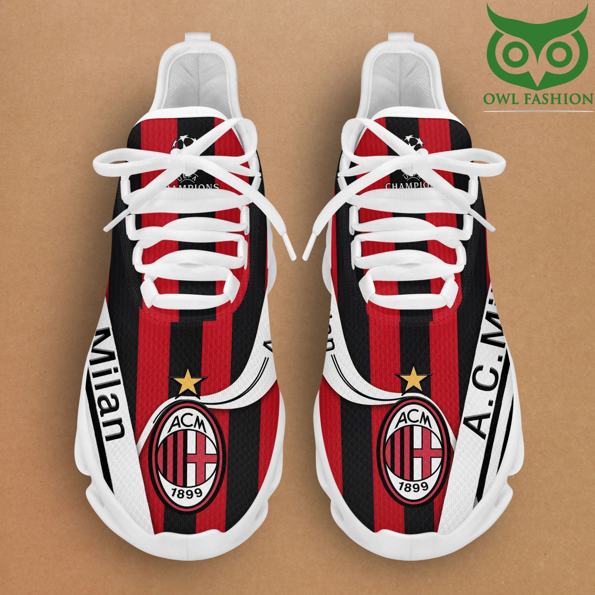Ideafootwear AC Milan Max Soul Shoes Sneakers For Men And Women