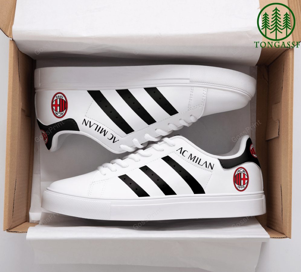 Ideafootwear AC Milan Skate Stan Shoes Sneakes For Men And Women