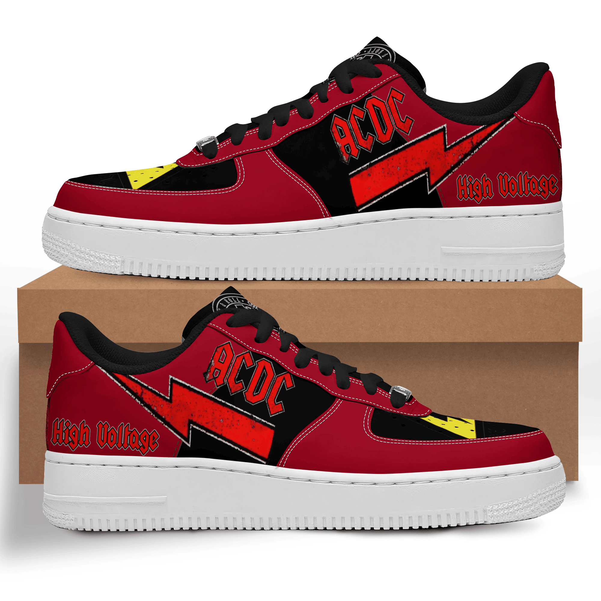 Ideafootwear AC/DC Air Low-Top Sneakers Shoes For Men And Women