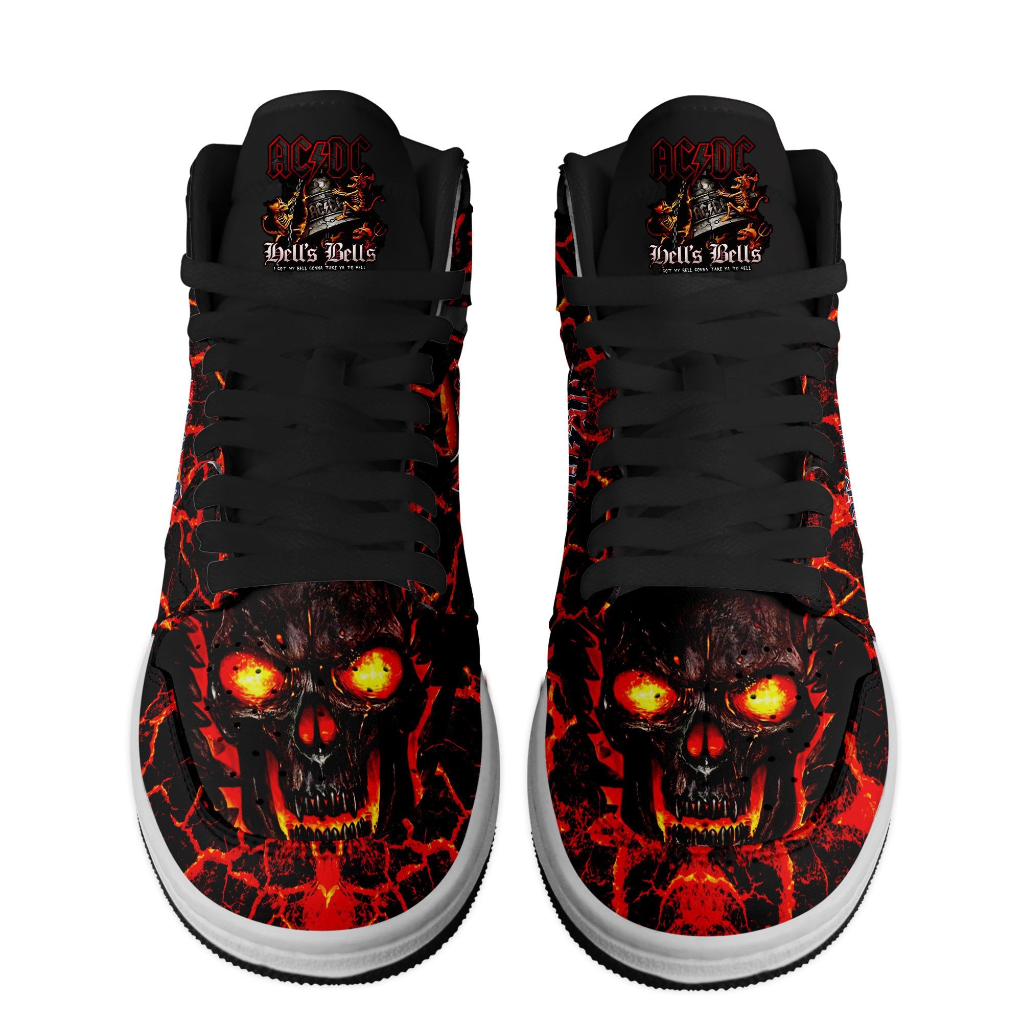 Ideafootwear AC/DC AJ1 High Sneakers Shoes For Men And Women