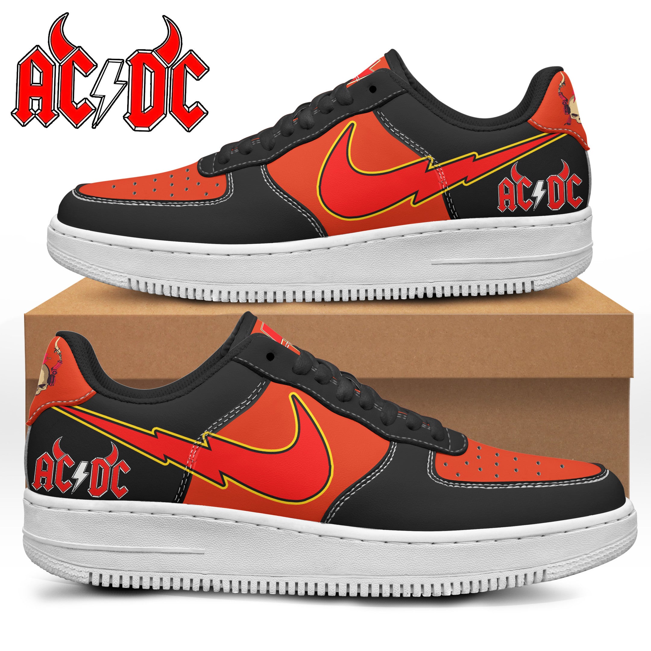 Ideafootwear AC/DCAir Low-Top Sneakers Shoes For Men And Women