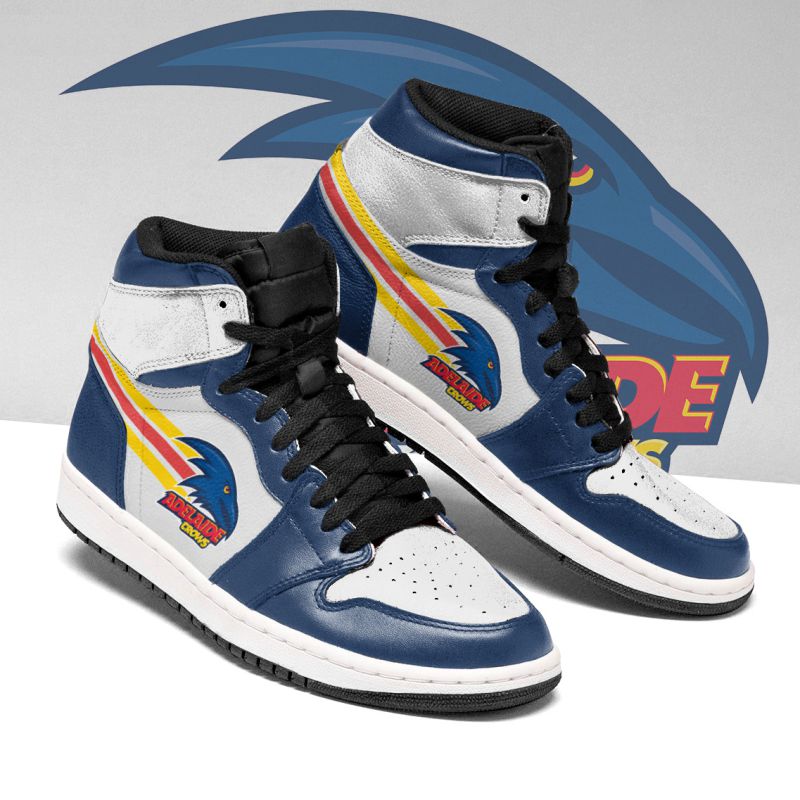 Ideafootwear Adelaide Crows AFL AJ1 High Sneakers Shoes For Men And Women