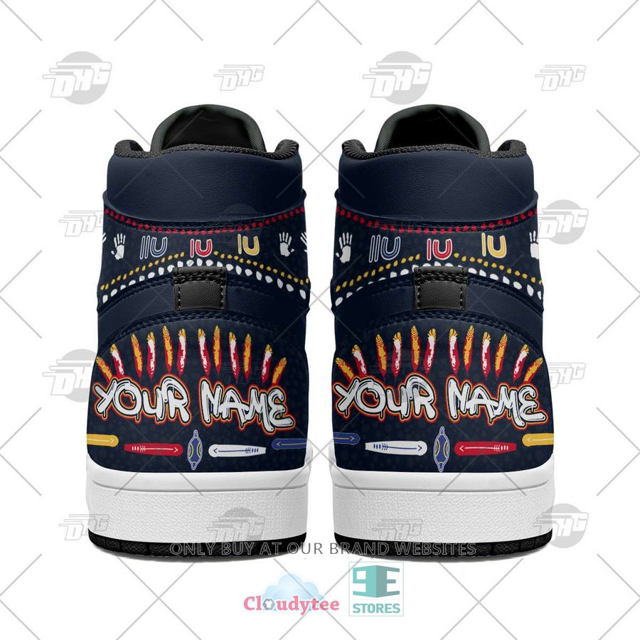 Ideafootwear Adelaide Crows AFL AJ1 High Sneakers Shoes For Men And Women