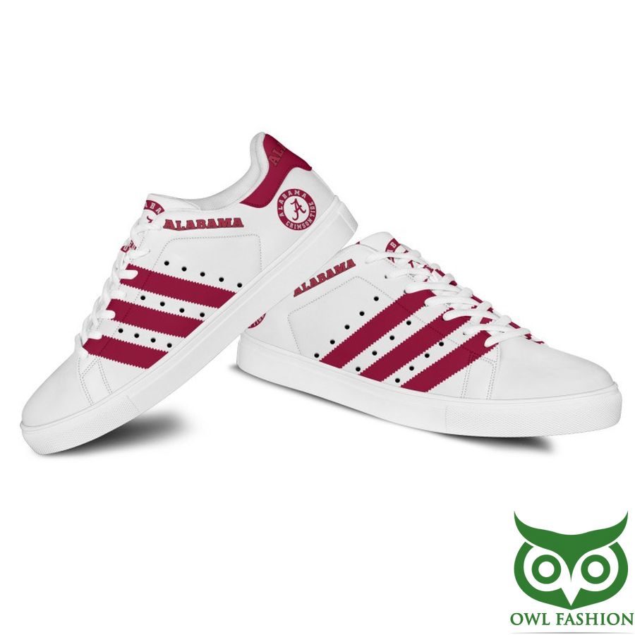 Ideafootwear Alabama Crimson Tide Football Skate Stan Shoes Sneakes For Men And Women