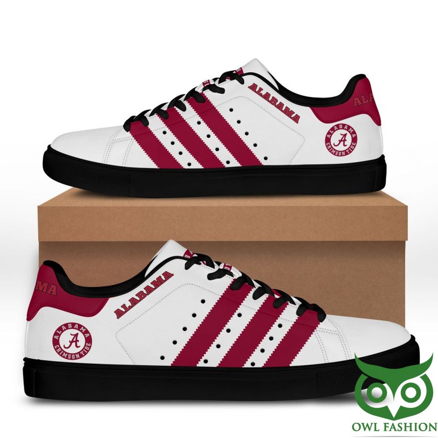 Ideafootwear Alabama Crimson Tide Football Skate Stan Shoes Sneakes For Men And Women