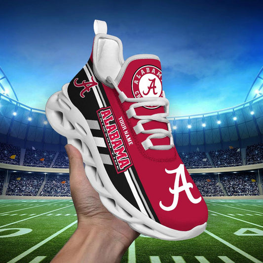 Ideafootwear Alabama Crimson Tide Max Soul Shoes Sneakers For Men And Women