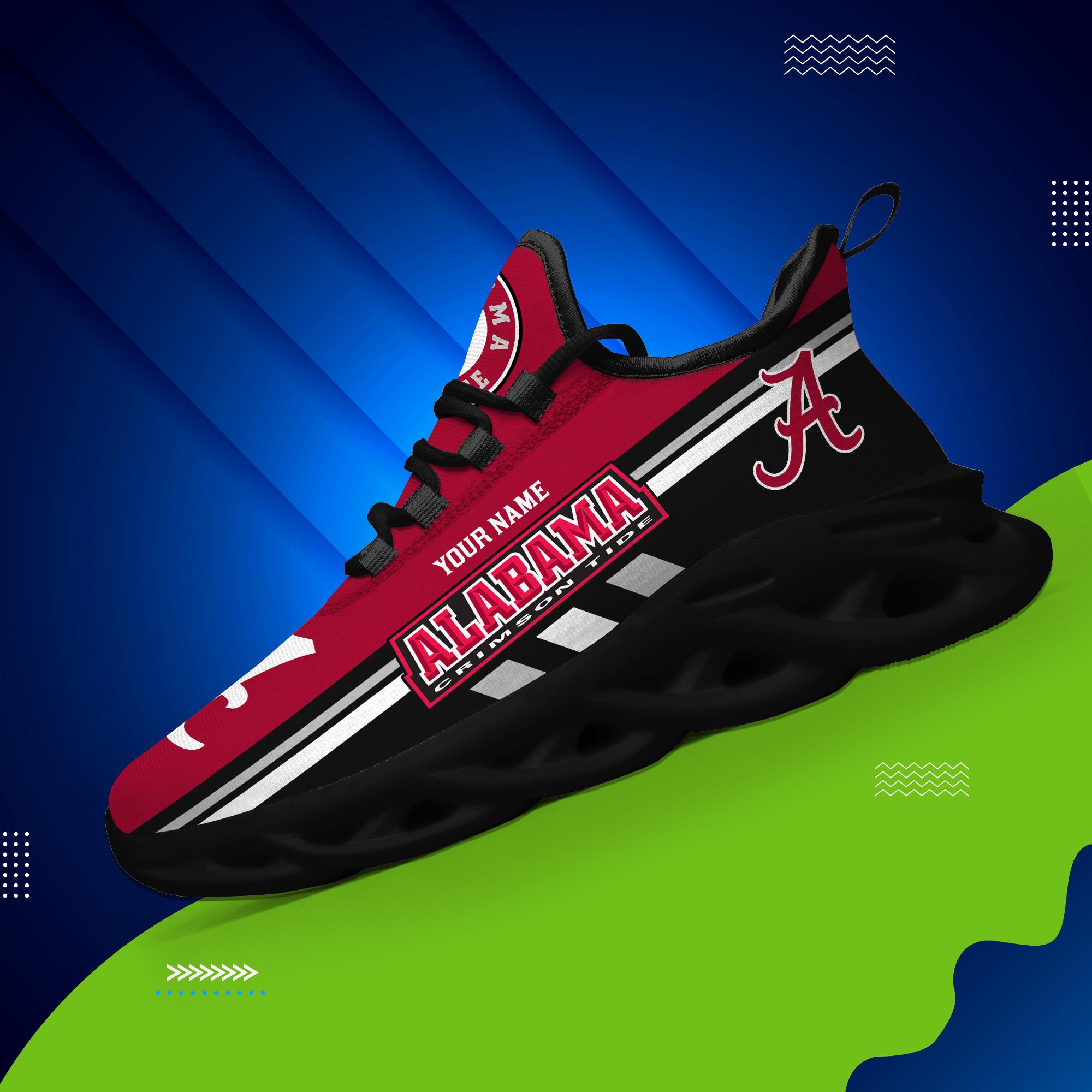 Ideafootwear Alabama Crimson Tide Max Soul Shoes Sneakers For Men And Women