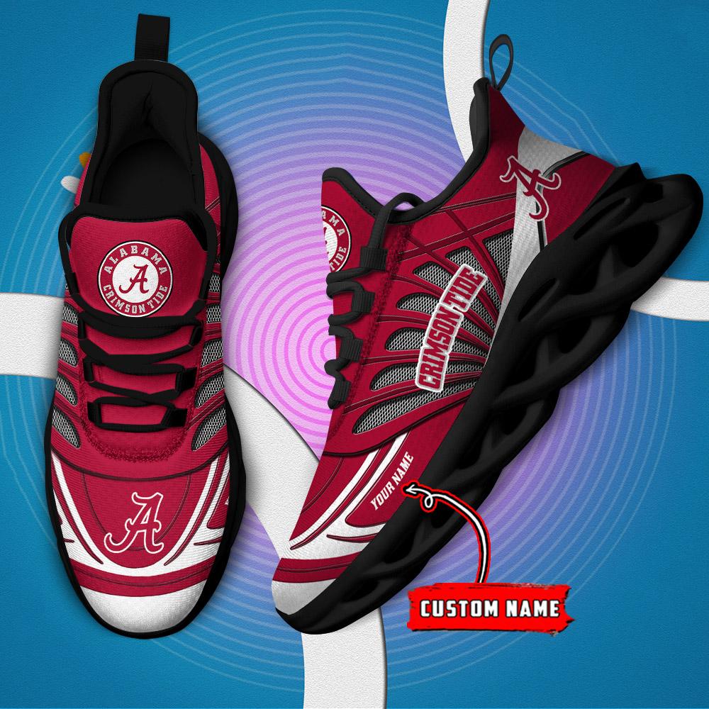 Ideafootwear Alabama Crimson Tide Max Soul Shoes Sneakers For Men And Women