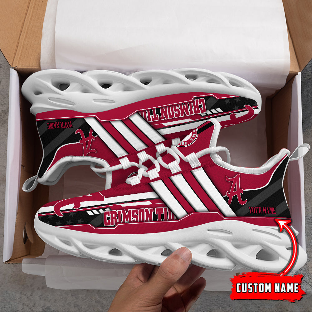 Ideafootwear Alabama Crimson Tide Max Soul Shoes Sneakers For Men And Women
