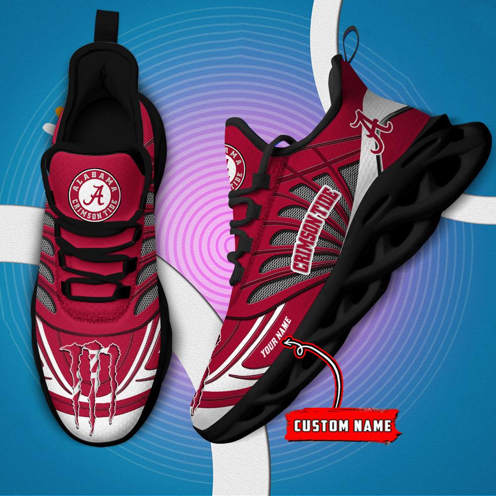 Ideafootwear Alabama Crimson Tide Max Soul Shoes Sneakers For Men And Women