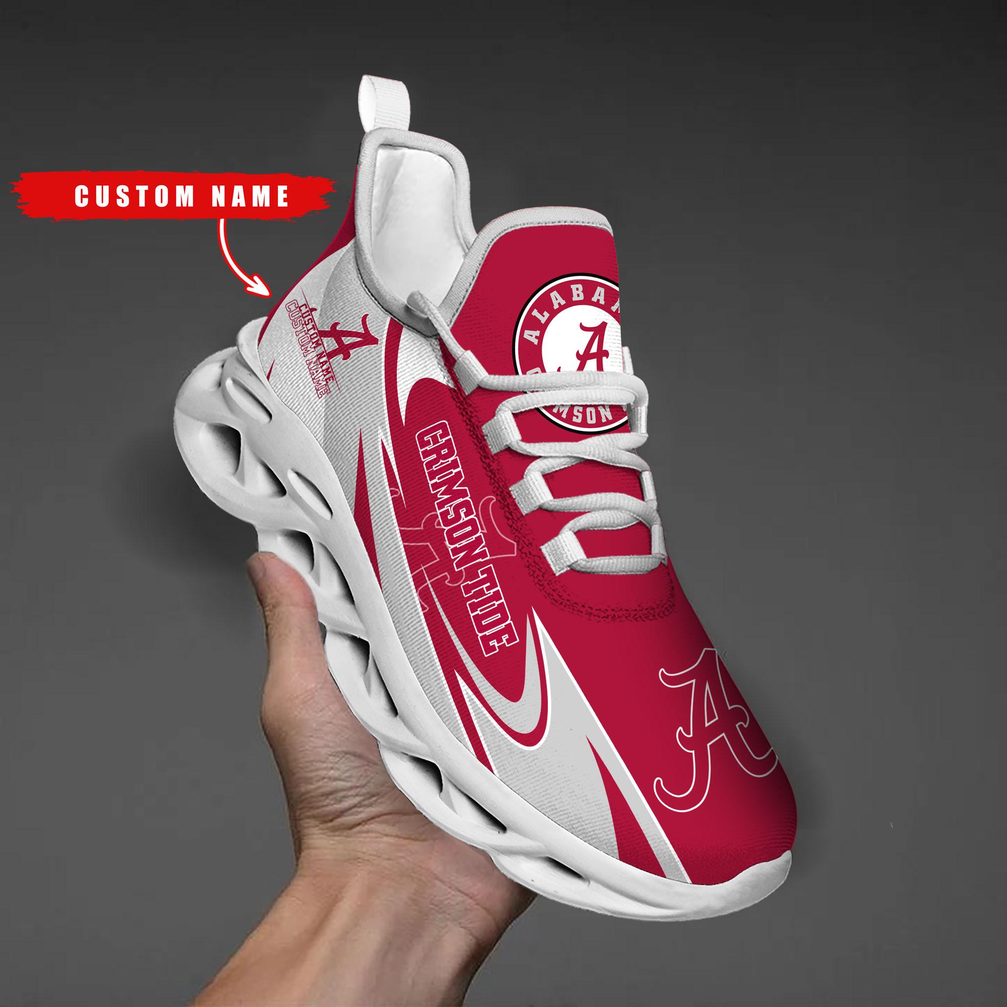 Ideafootwear Alabama Crimson Tide Max Soul Shoes Sneakers For Men And Women