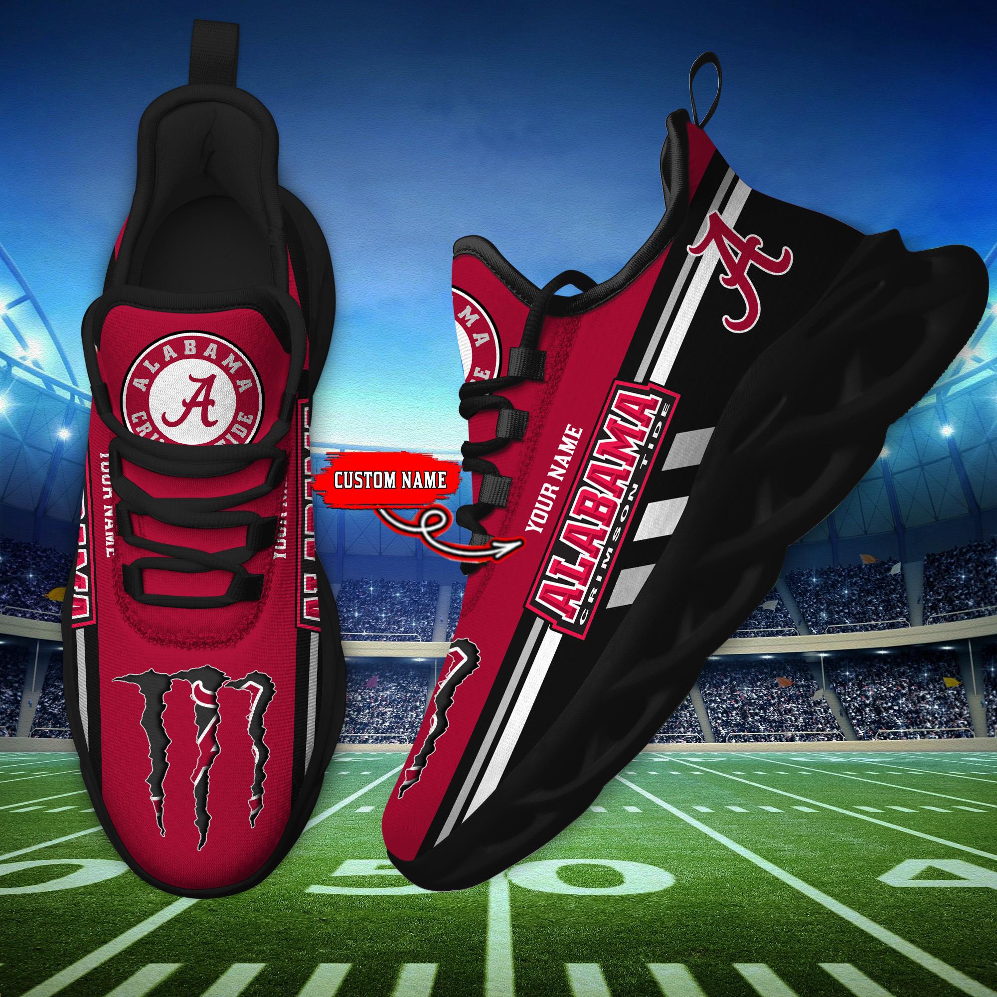 Ideafootwear Alabama Crimson Tide Max Soul Shoes Sneakers For Men And Women